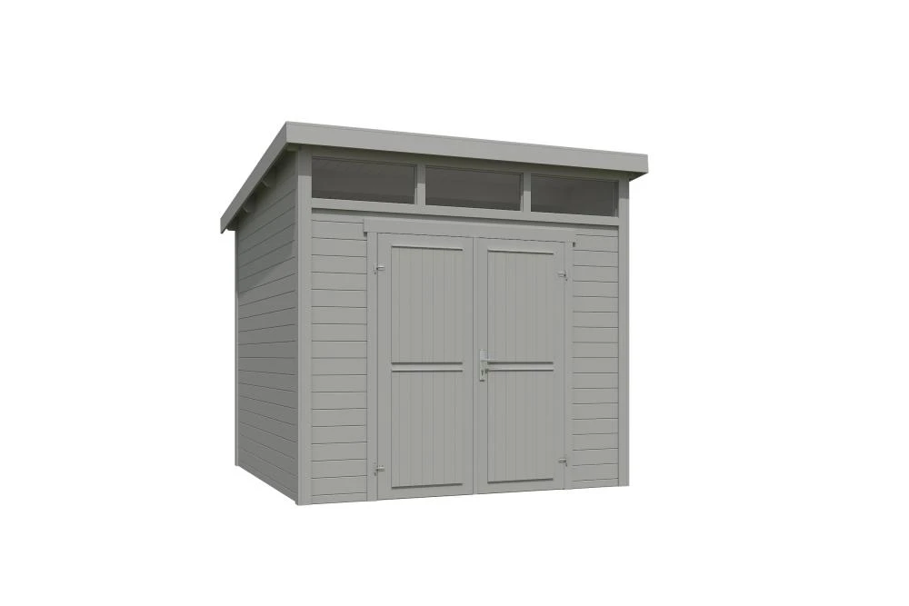 Outdoor Life Blokhut Kibo 3 Platinum Grey 250 x 250 cm - Afbeelding 2